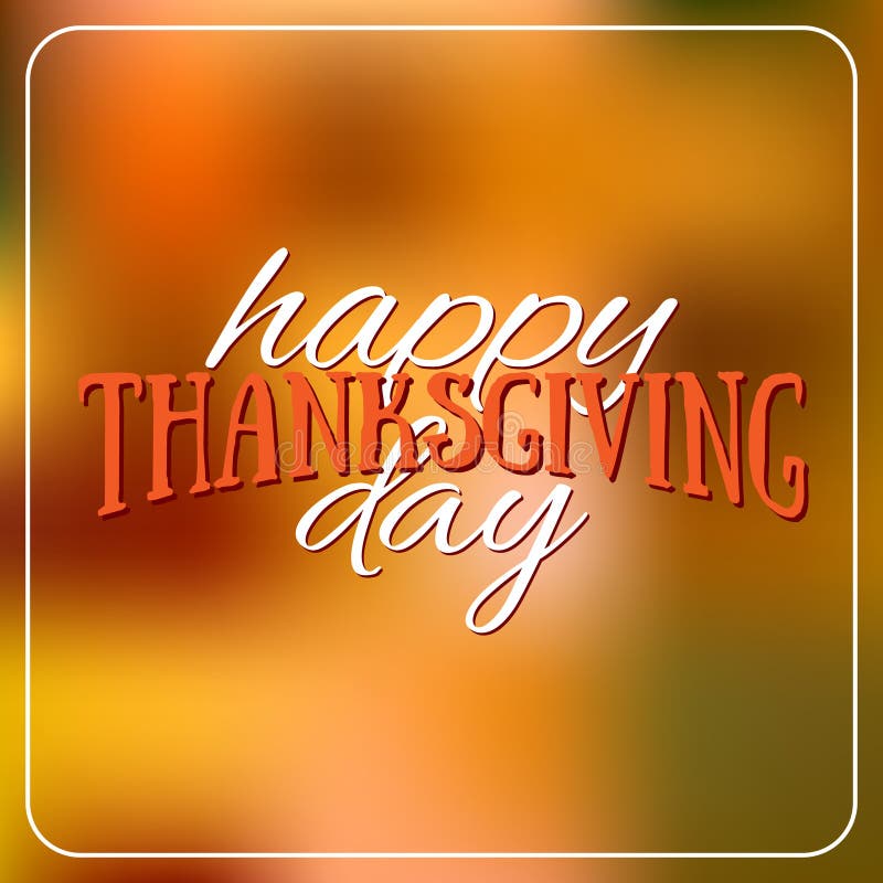 Logotype, insigne et icône heureux de jour de thanksgiving sur le dos coloré