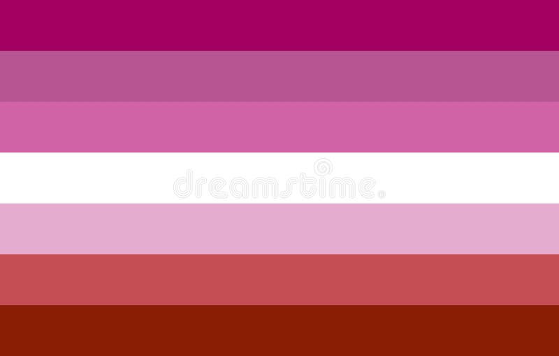 Lesbian pride community flag, LGBT symbol. Sexual minorities identity. Vector. Lesbian pride community flag, LGBT symbol. Sexual minorities identity. Vector