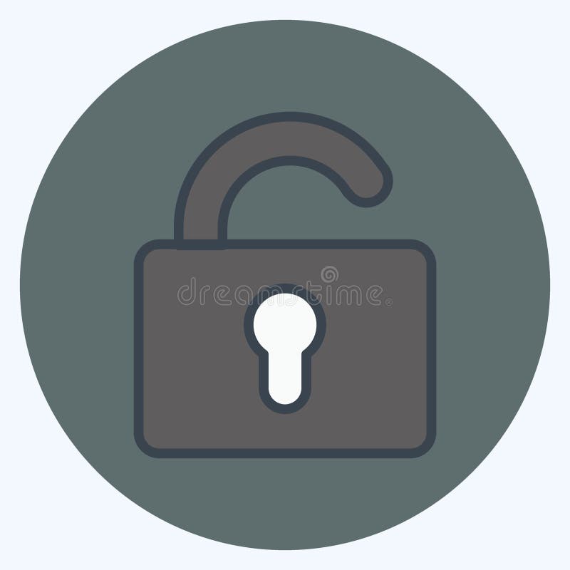 Logout Icon in trendy color mate style isolated on soft blue background vector illustration