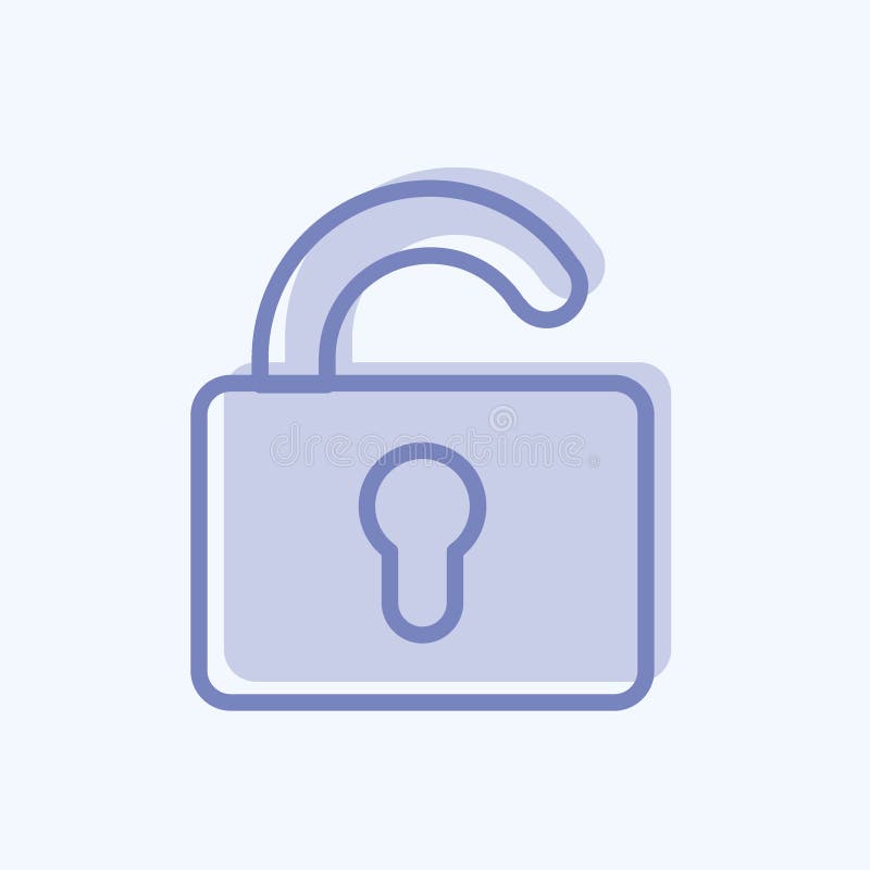 Logout Icon in trendy two tone style isolated on soft blue background vector illustration