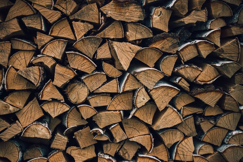 Logs of birch firewood stock image. Image of forest, rural 93788079