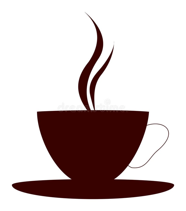 Logótipo de uma chávena de café ilustração stock