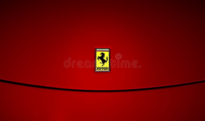 Logótipo da Ferrari foto de stock