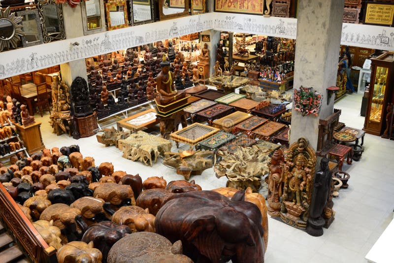 Loja De Lembrança Local Kandy Sri Lanka Foto de Stock Imagem de