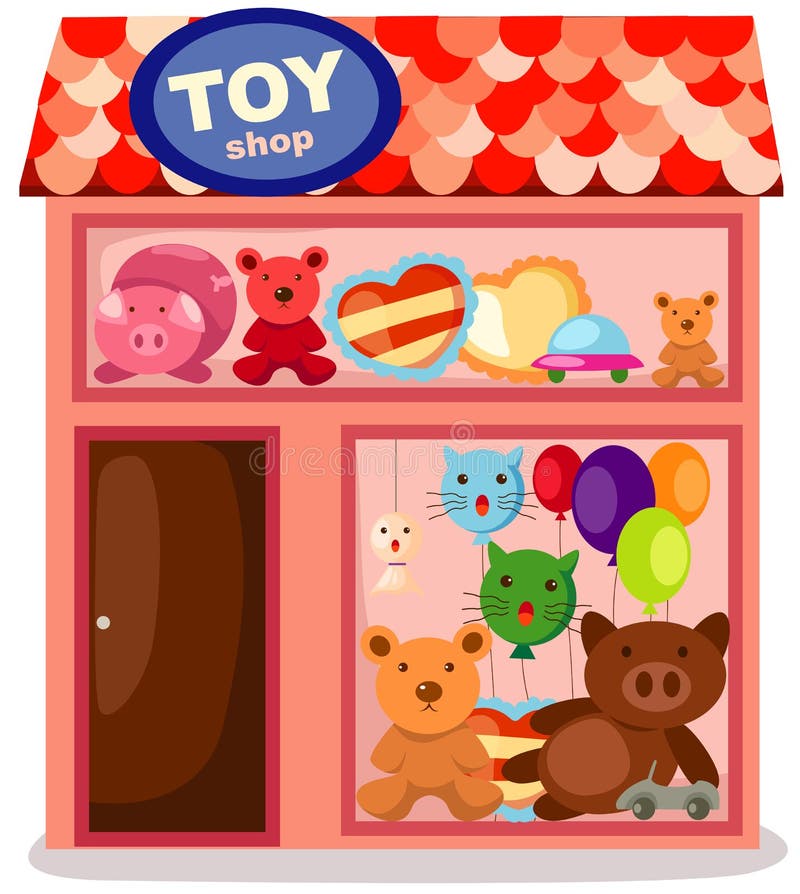 Loja De Brinquedos Para Crianças Jogos Para Garotas E Presentes Para Meninos  Ilustração do Vetor - Ilustração de esfera, cartoon: 190275725