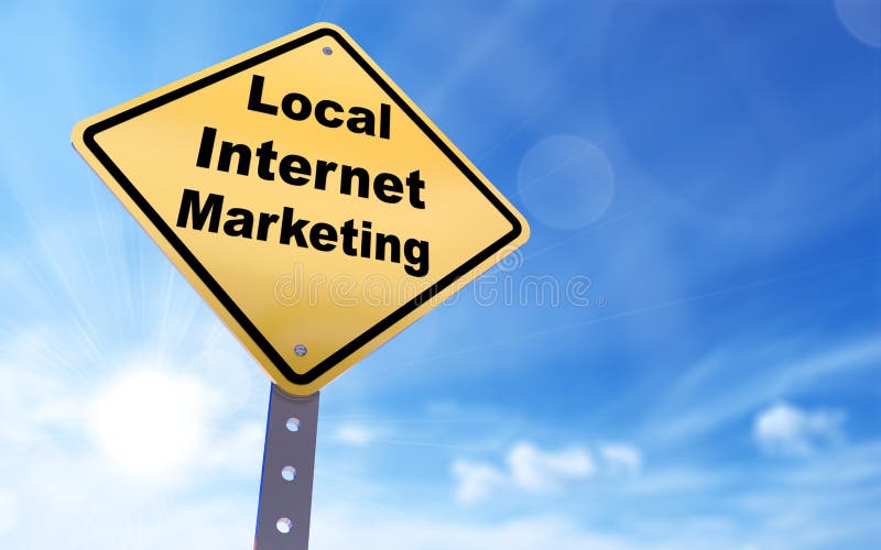Lokaal Internet-marketing teken royalty-vrije illustratie Lokaal Internet-marketing teken royalty-vrije illustratie