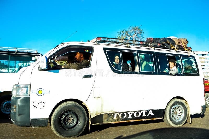 Lokale Bus in Cario, Egypte royalty-vrije stock afbeelding Lokale Bus in Cario, Egypte royalty-vrije stock afbeelding