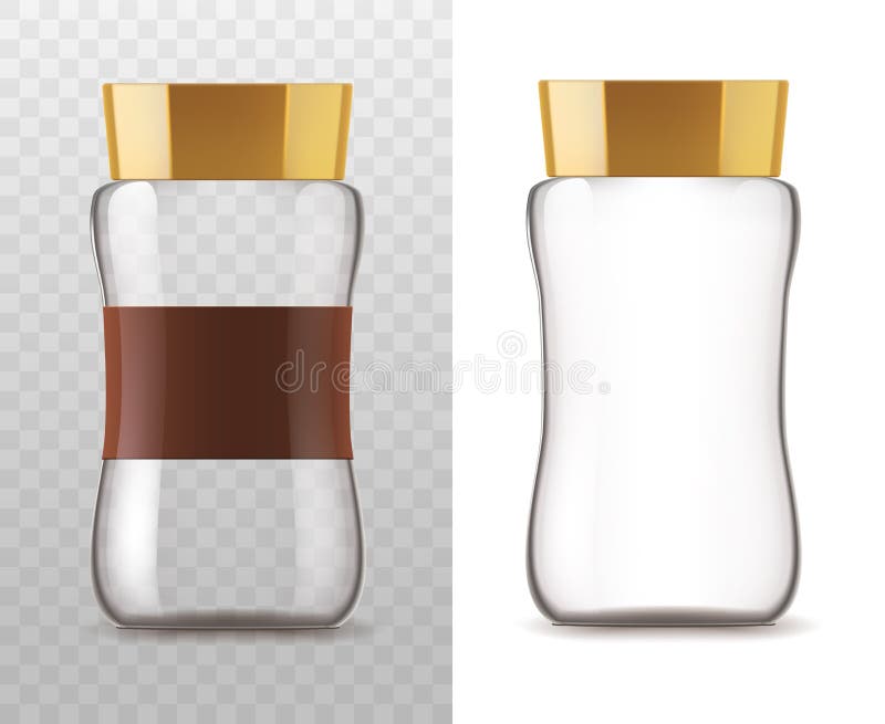 Lokalisierte Ikonen des Kaffees Glasgefäß vektor abbildung