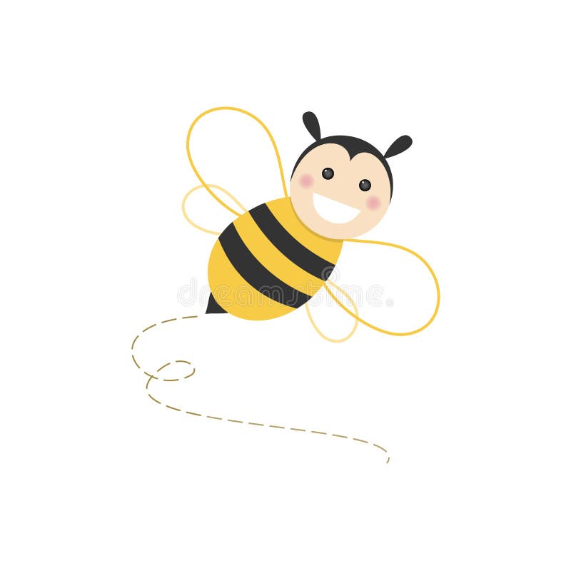 Biene Mit Einer Gluhlampe Auf Seinem Kopf Vektor Abbildung Illustration Von Kopf Gluhlampe