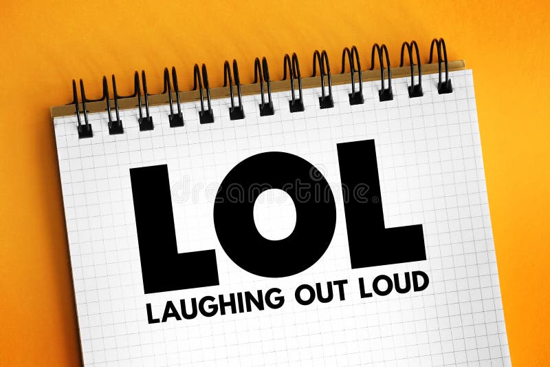 Lol Key Means Laughing Out Loud Funny Or Laugh Stock Photo - Alamy