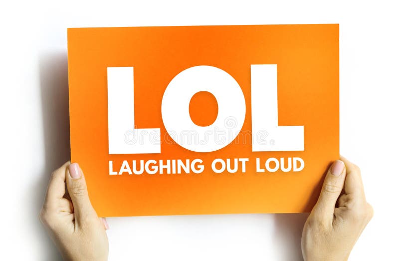 Lol Key Means Laughing Out Loud Funny Or Laugh Royalty-Free Stock Image -  Storyblocks