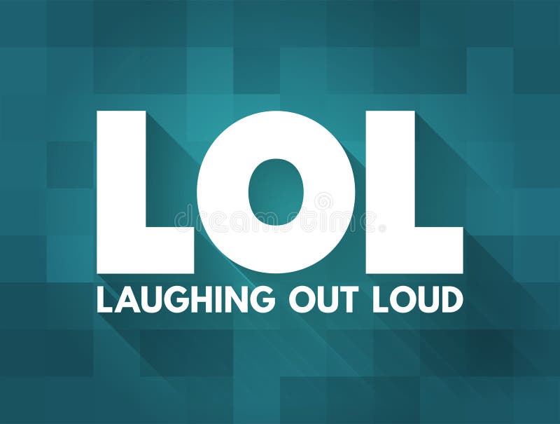 Lol Key Means Laughing Out Loud Funny Or Laugh Royalty-Free Stock Image -  Storyblocks