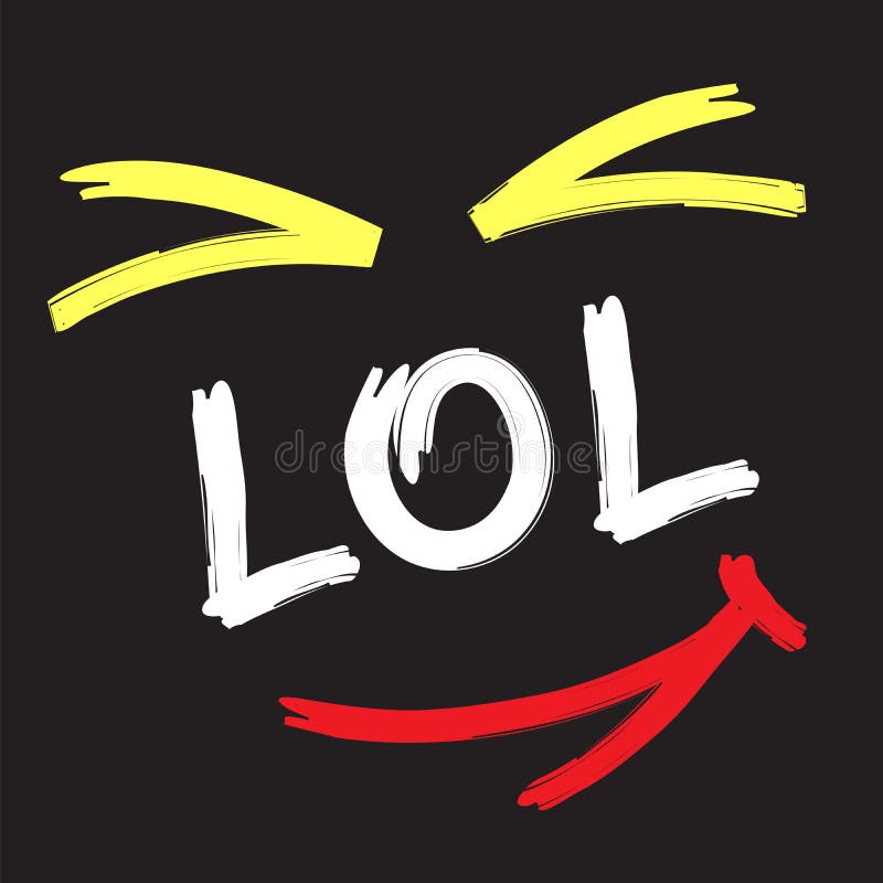 lol, Korean Typography Design Logo meaning LOL, laughing out loud Sticker  for Sale by DesignKorea