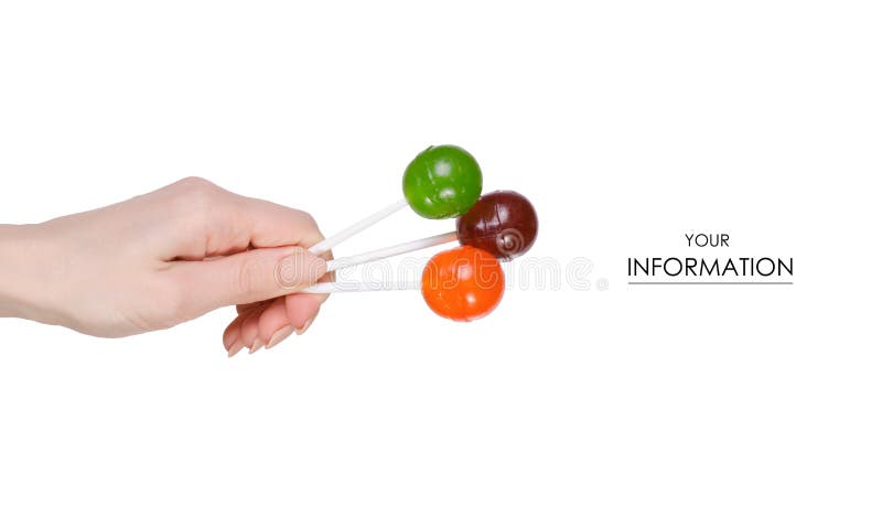 Lolipop in hand candy sweet pattern stock photography Lolipop in hand candy sweet pattern stock photography