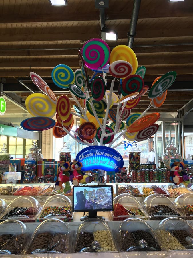 Lollies on Display at Sweet Shop Editorial Stock Photo - Image of lolly ...