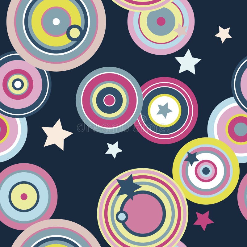 Lollies and Stars Seamless Pattern