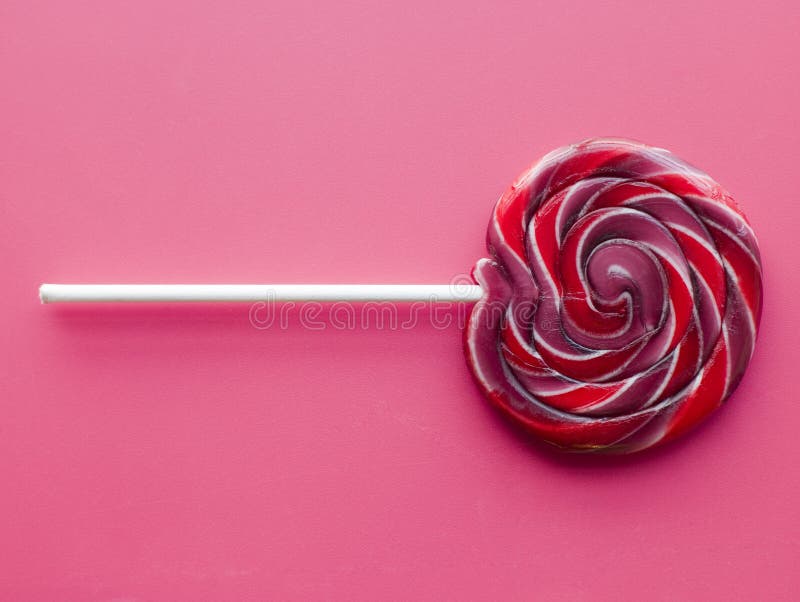 Close up of Spiral Fruit Lollipop. Close up of Spiral Fruit Lollipop