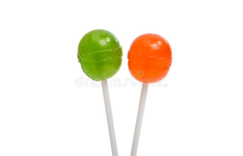 Lollipop on a stick isolated