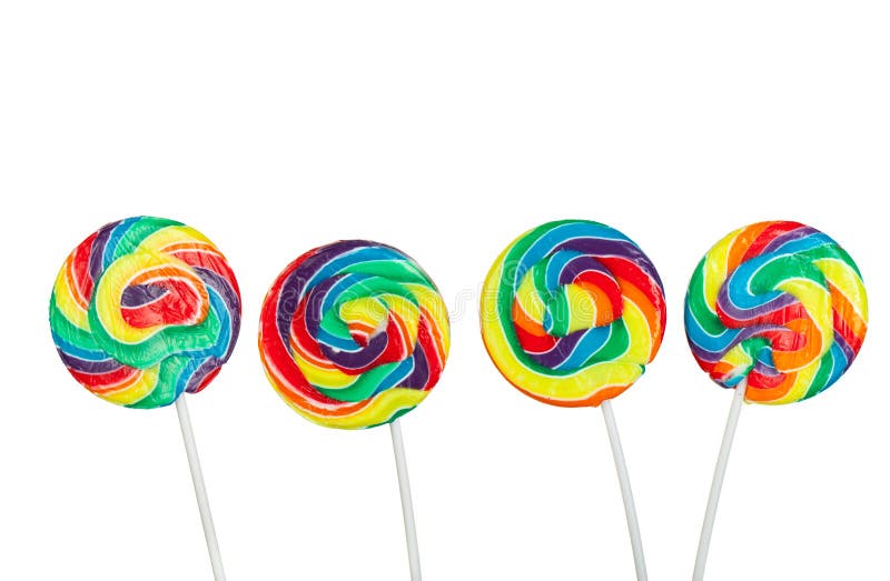 Lolipops - Candy on a Stick Stock Illustration - Illustration of ...