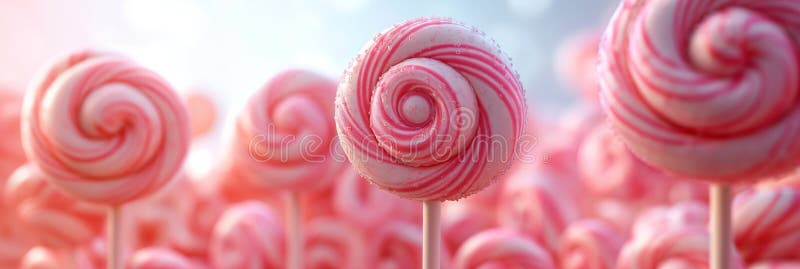 Lollylops dulce landcape fundal. scena din Candyland pentru design de joc sau prezentare. stock illustration