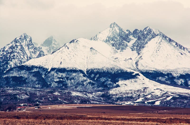 Lomnicky peak, High Tatras, Slovakia, old filter