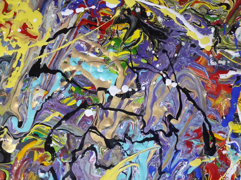 Lona de pintura abstracta colorida para el diseño casero foto de archivo libre de regalías Lona de pintura abstracta colorida para el diseño casero foto de archivo libre de regalías