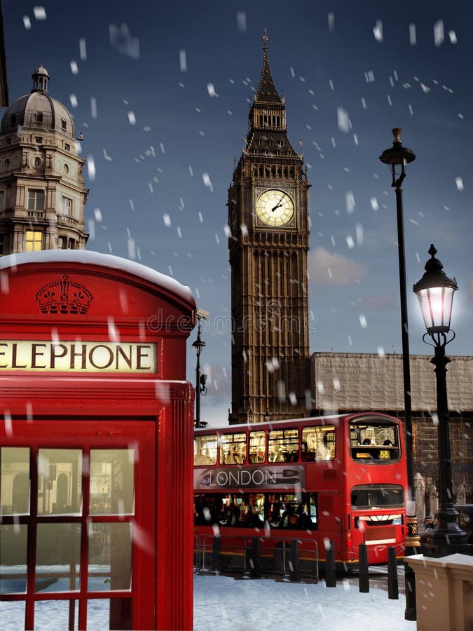 Londen bij Kerstmis