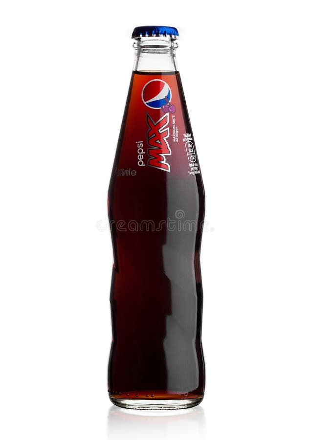 LONDEN, HET UK - 9 JUNI, 2017: Glasfles van de frisdrank van Cherry Pepsi Cola op wit Amerikaans multinationaal voedsel en drankb stock afbeelding LONDEN, HET UK - 9 JUNI, 2017: Glasfles van de frisdrank van Cherry Pepsi Cola op wit Amerikaans multinationaal voedsel en drankb stock afbeelding