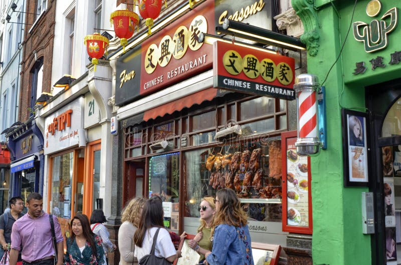 Londen, het Verenigd Koninkrijk, Juni 2018 Het chinatowndistrict stock foto's Londen, het Verenigd Koninkrijk, Juni 2018 Het chinatowndistrict stock foto's