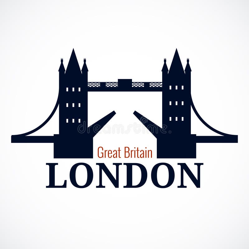 London Bridge Logo stock illustration