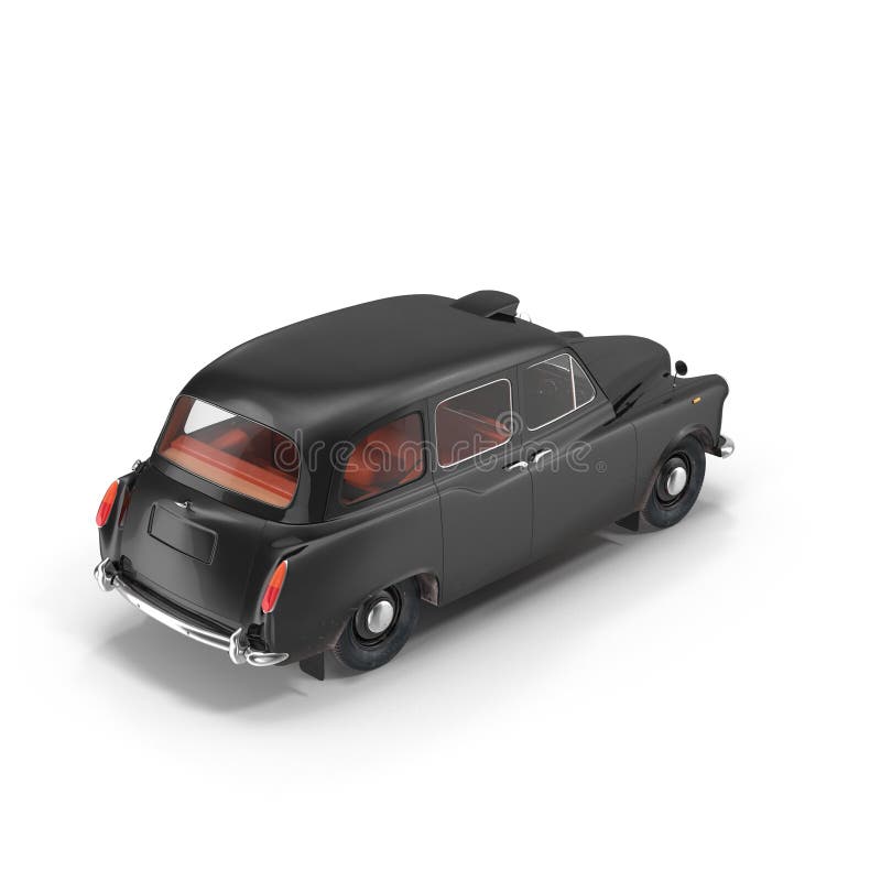 London cab isolated on white 3D illustration vector illustration London cab isolated on white 3D illustration vector illustration