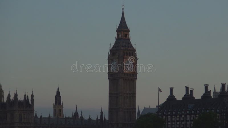 London centrum med Westminster slottbild och stora Ben Clock i natt