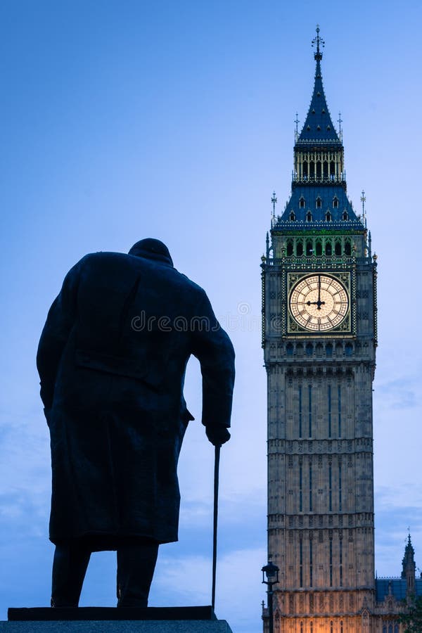 London - Churchill and Big Ben