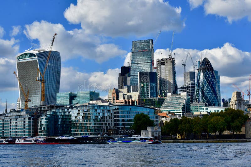 London City and Cityscape Skyline Stock Image - Image of east, dove ...