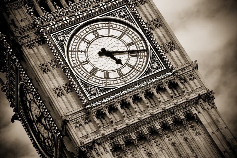 London clock tower detail