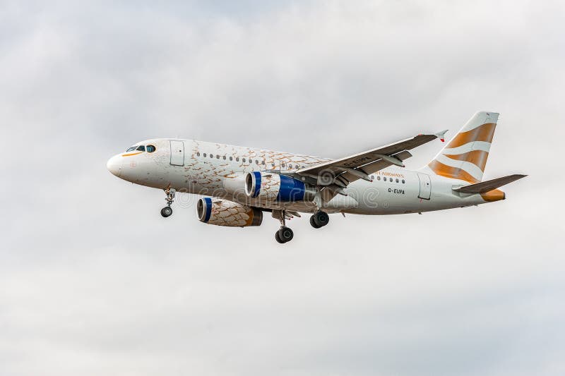 London England August 22 2016 G Eupa British Airways Olympic Dove Livery Airbus A319 Landing In Heathrow Airport London Editorial Photography Image Of Airport Commercial 89279682