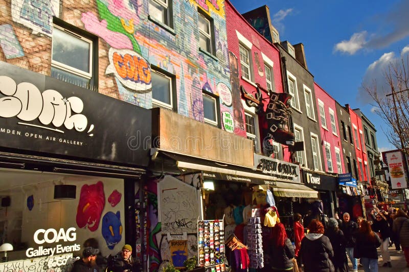 London England - february 20 2025 : Camden district royalty free stock image