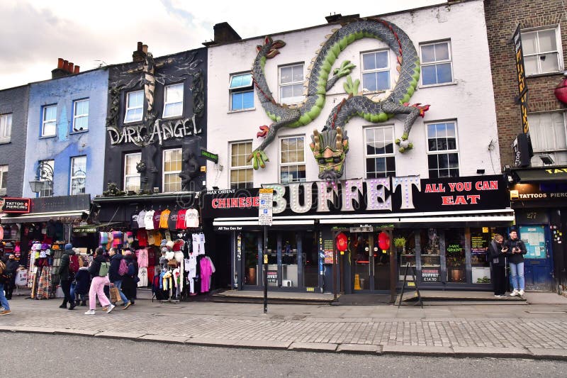 London England - february 20 2025 : Camden district stock photos