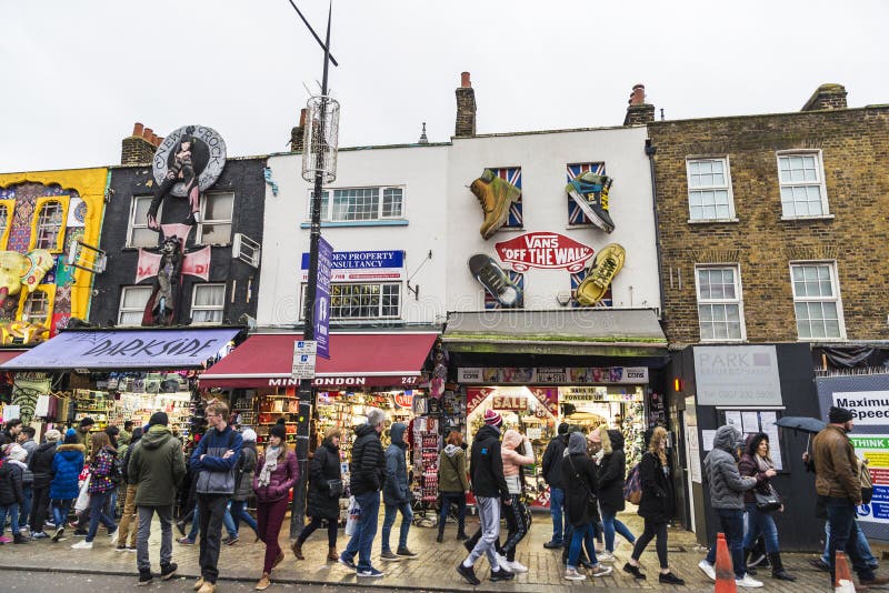 Camden High Street in London, England, United Kingdom royalty free stock images Camden High Street in London, England, United Kingdom royalty free stock images