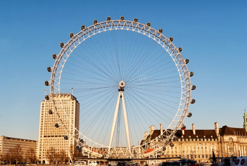 London Eye a Giant Ferris Wheel royalty free stock image