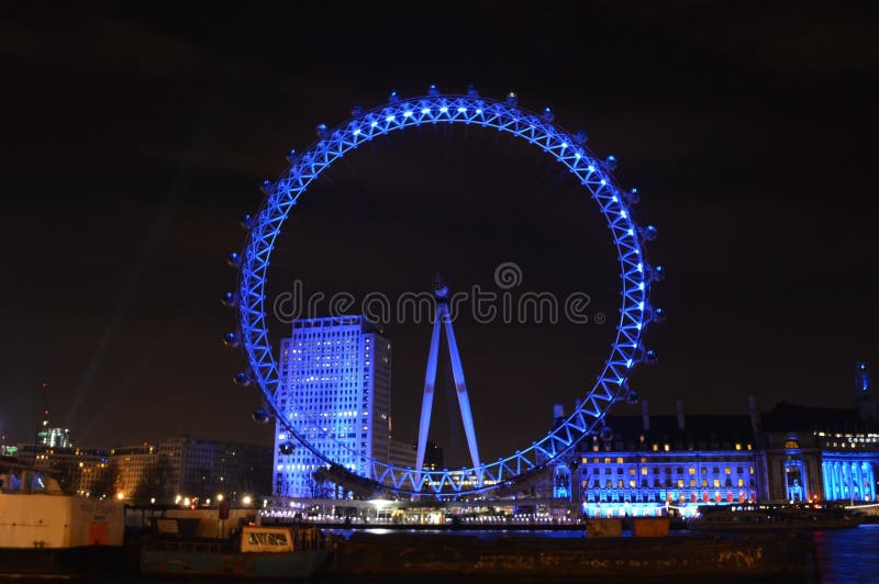 Eye London London Eye Night – Stock Editorial Photo © wirestock_creators  #653946378