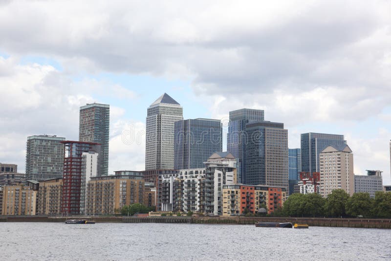 London Financial Hub Atevening Stock Image Image of share, blocks