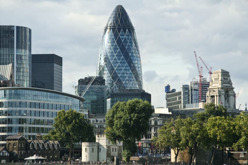 london för affärsstadsområde horisont fotografering för bildbyråer london för affärsstadsområde horisont fotografering för bildbyråer