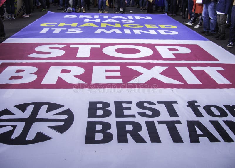 London, Großbritannien - Match 23, 2019: Bestes für Großbritannien-Sozial-campainers, die gegen Brexit protestieren lizenzfreies stockbild London, Großbritannien - Match 23, 2019: Bestes für Großbritannien-Sozial-campainers, die gegen Brexit protestieren lizenzfreies stockbild