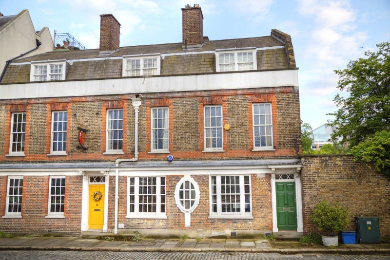 London houses stock image