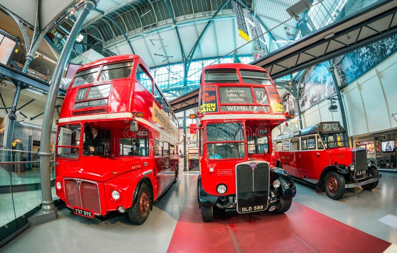 LONDON - JULY 2, 2015: The new London Bus Museum opened with a s