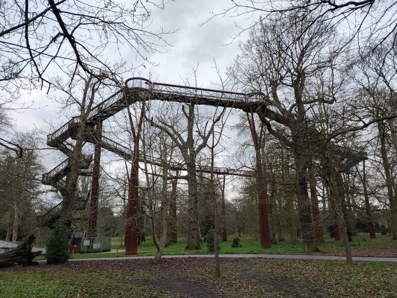 London Kew Gardens Tree Top Walk Stock Image Image of gardens