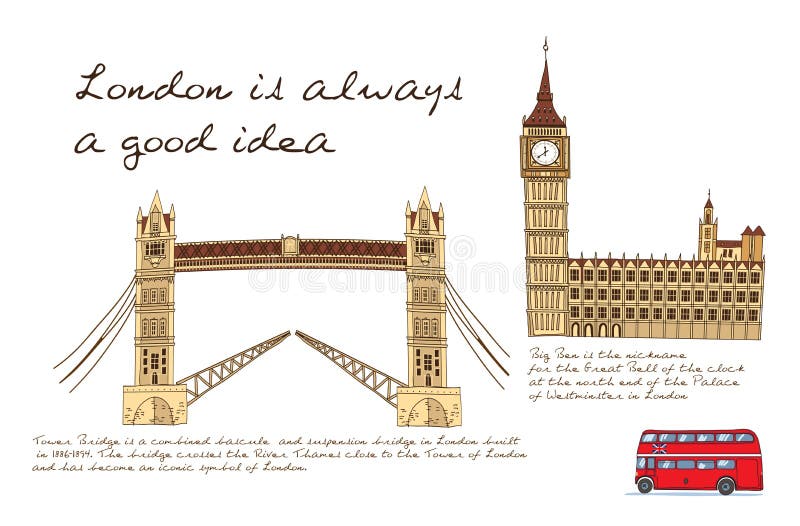 Big Ben Wall Art Print "London is Always a Good Idea" England London Bridge