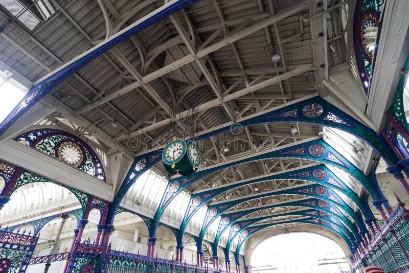 London market clock stock image. Image of market, retail 57564475