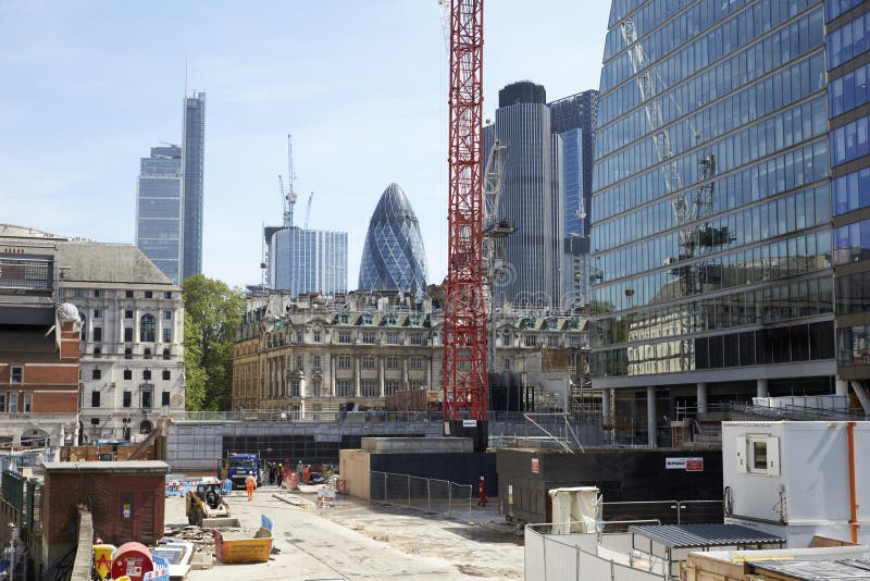 London construction editorial photography. Image of building 65483012